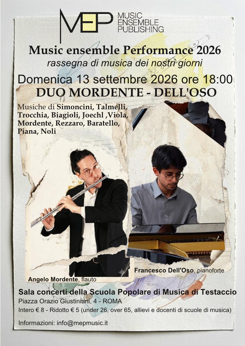 Music ensemble Performance 2026 - Primo concerto